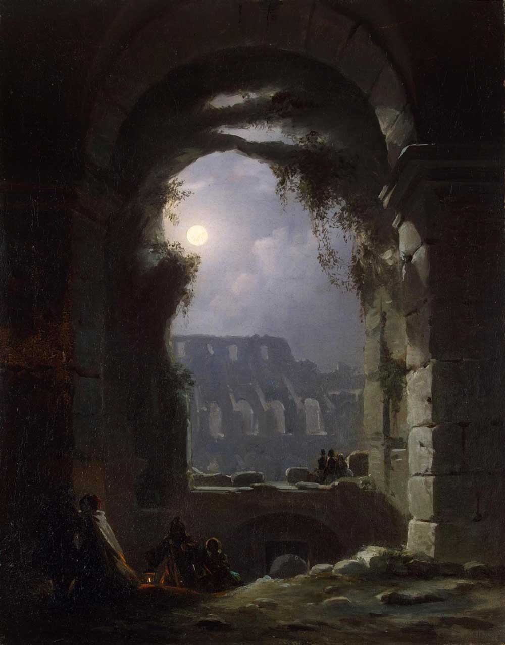 Franz Ludwig Catel - Das Kolosseum in einer Mondnacht
